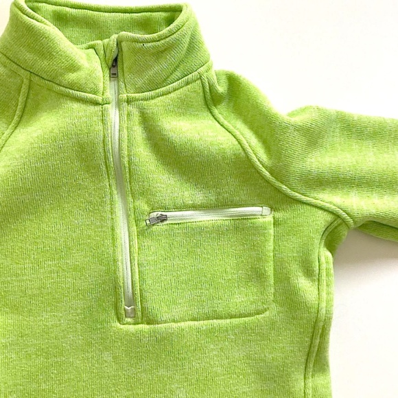 Under Armour Womens Green Fleece Lined Quarter Zip Sweater Top, M - Picture 3 of 4